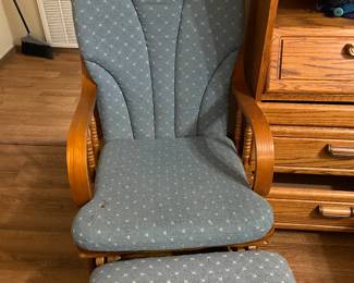 Glider Rocker with Ottoman