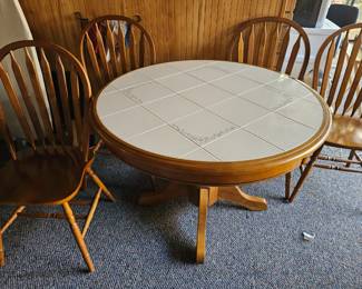 Tile Top Wooden Dinette Set