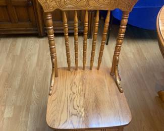 Wooden Press Back Chairs