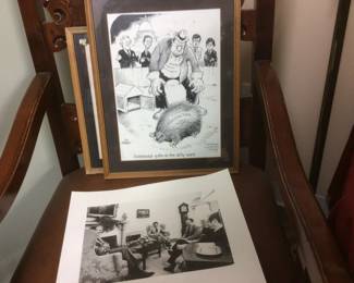 Vintage Political Cartoon Art