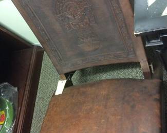 Leather Chair from US Ambassador's Office in Lema Peru 1970's