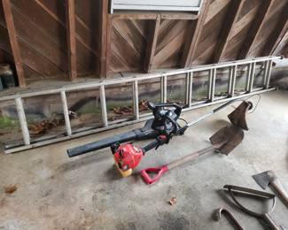 Large aluminum ladder