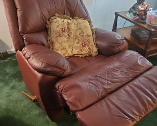 Leather recliner 