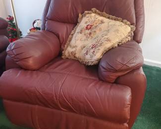Brown Leather recliner 