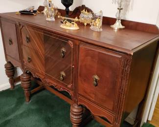 Antique Mahogany Buffet 