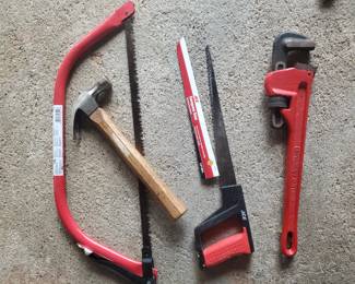 Hand tools, pipe wrench 