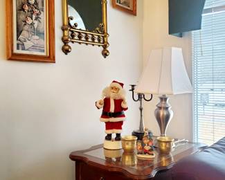 Home decor and mahogany end tables 