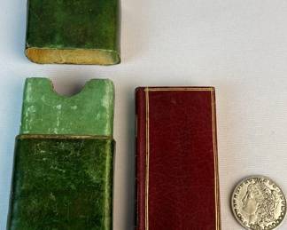 1668 Les Paroles De La Parole Incarne'e Jesus-Christ Notre Seigneur (The Words Of The Incarnate Word Of Jesus Christ Our Lord) w/ Leather Book Case