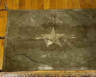 Alabama 7th Division One Star Confederate Flag 23.5" x 32" Repro