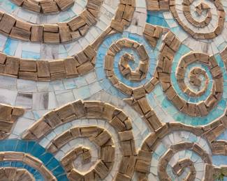 Glass mosaic art work