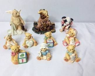 Cherished Teddies and Boyds Bears Ceramic Figures