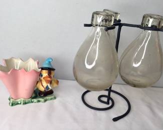 Vintage Duck Vase Planter, Trio of Vases