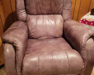 La-Z-Boy Leather Recliner with Massage System- Control Included