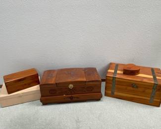 Loaded Vintage Jewelry Boxes w/ Jewelry & Trinkets - See Pictures