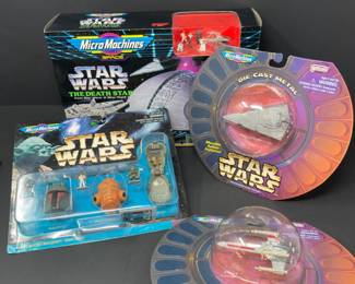 NIB 1993 Micro Machines Star Wars: The Death Star & More
