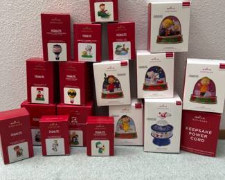 2018, 2020 & 2021 Hallmark Peanuts Tree Ornaments - NIB