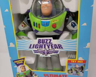 Vtg Disney Pixar Toy Story Buzz Lightyear Ultimate Talking Action Figure