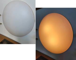 Space Age Dome Moon Lamp - Hardwired Flush Mount 36"D