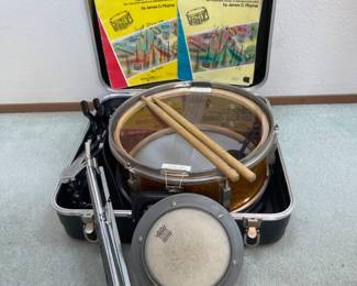 Vintage Ludwig Sparkling Gold 14.5" Snare Drum & More