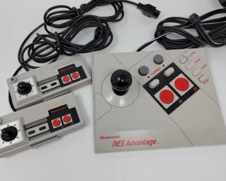 (3) Vintage Nintendo Controllers - NES Advantage & Super Controllers