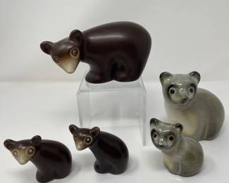 	Vintage Howard Piece Bears - Mother and Baby Bears