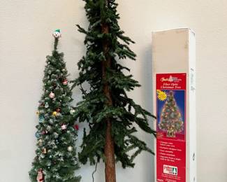 Trio Of Christmas Trees - Artificial Alpine Tree & 2 More - 46" -75"T
