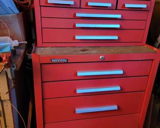 Red Kennedy Rolling Tool Box Chest & Cabinet w/ Keys