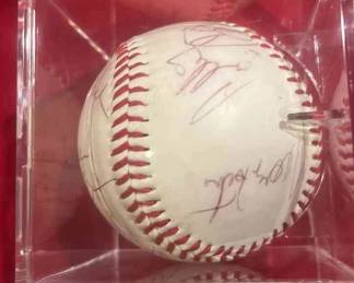Lou Brock, Dick Allen And Others Autographed Baseball