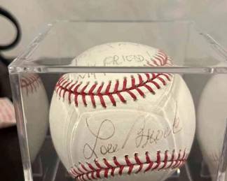 To Paul Autographed Lou Brock Baseball