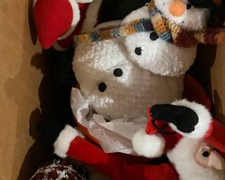 Christmas decor and dog toys