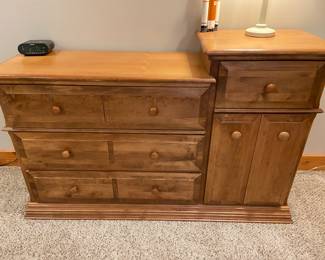 Legacy wood children's dresser.