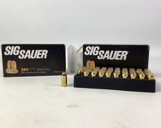  Sig Sauer .380 Auto FMJ Pistol Ammo