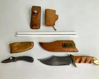 Knives & Leather Sheaths