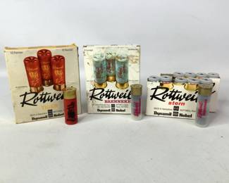  Rottweil Brenneke, Tiger, and Pulver Ammo
