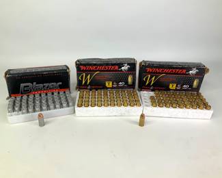 Blazer & Winchester 40 S&W FMJ Pistol Ammo