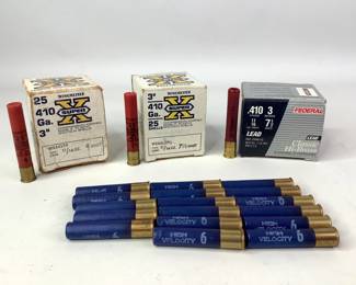Federal, Remington, and Winchester X .410 GA Shotgun Shells