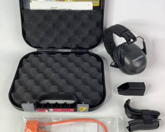 Glock Gun Case & Champion Shooting Ear Muffs