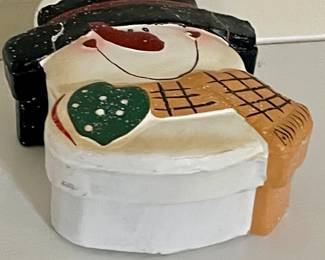 Snowman Trinket Box