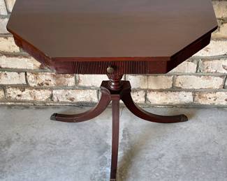 Antique Demi Table w/Claw Feet 