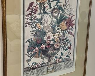 Large Matted Floral Print - September 
