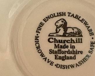 30 Pcs. Churchill Blue Willow - England