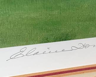 Framed Art by Elaine Dowdell, House With Red Roof II”,  #179/500