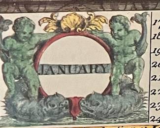 Large Matted Floral Print - January 