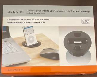 NEW -  Belkin In-desk Dock for iPod