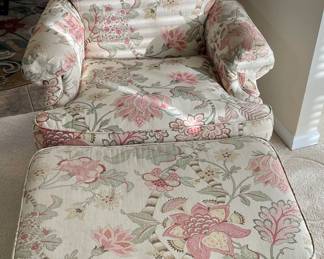 Comfy Chair and Ottoman by Clayton Marcus