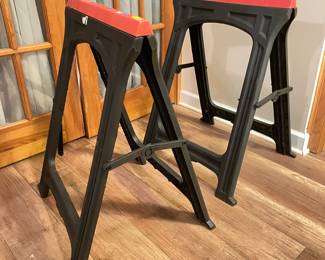 Pair of Folding saw horses, - 2 sets of folding saw horses,  was $25 each, NOW $20 per pair