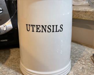 Utensils cannister,  was $9, NOW $6