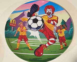 McDonalds Collections Plate: Ronald McDonalds 2006 Soccer,  was $7, NOW $5