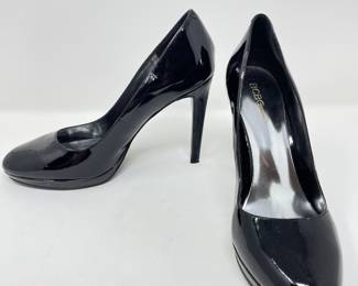 BCBG Black patent leather pumps, Size 9,  was $30, NOW $20
