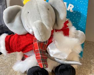 Applause Babar Celeste Winter Holiday Plush w/ Skates, $15"H,  was $24, NOW $14